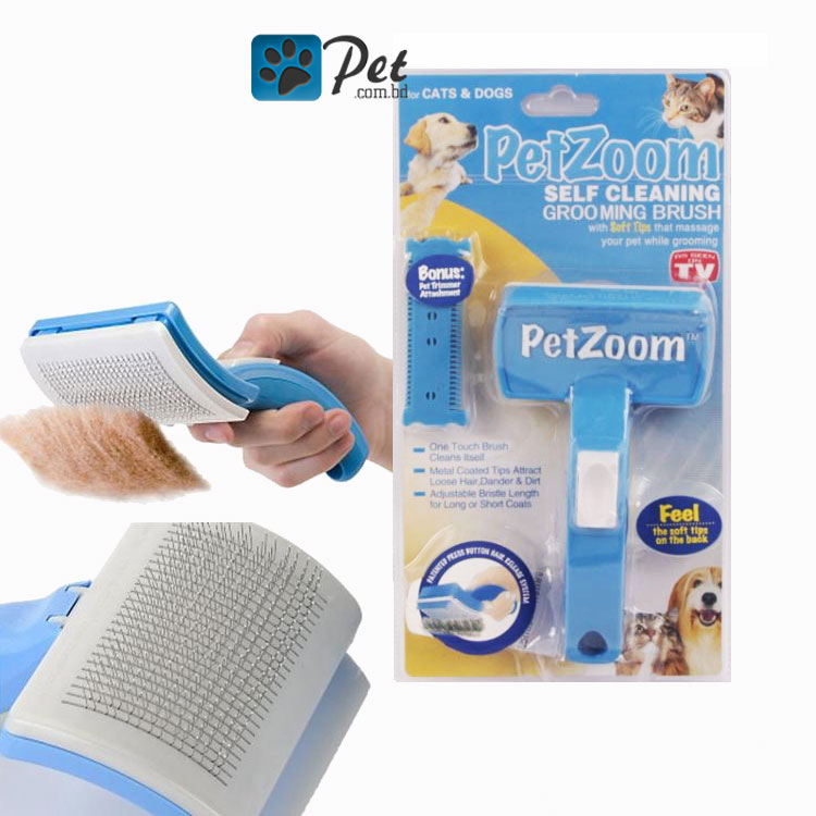 PetZoom Self Cleaning Grooming Brush – Inovativna četka za negu pasa i mačaka!