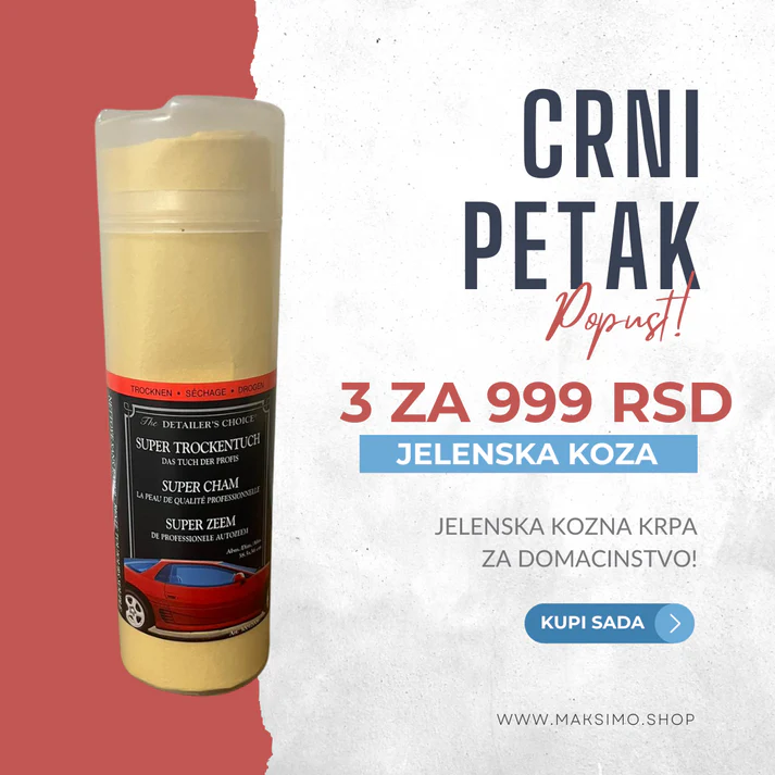 ✅ alt="Jelenska Koža Krpa za Auto – Super Upijajuća