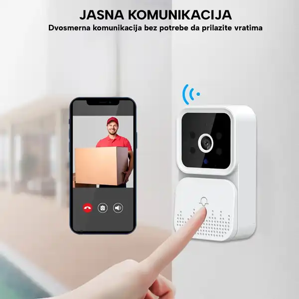 Bežično zvono sa kamerom (WiFi) za vrata – Sigurnost i kontrola na dohvat ruke